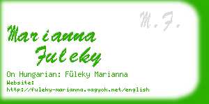 marianna fuleky business card